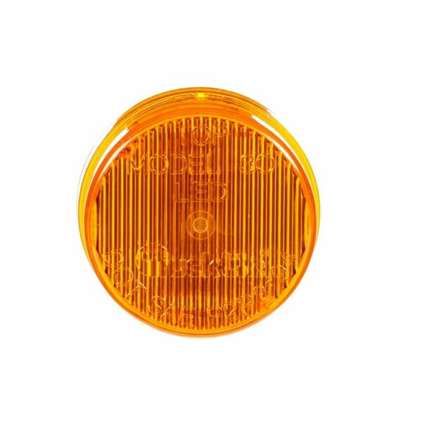 Truck-Lite Led, Yellow Round, 2 Diode, Marker Clearance Light, P3, Black Pvc Grommet Mount Forget 30050Y